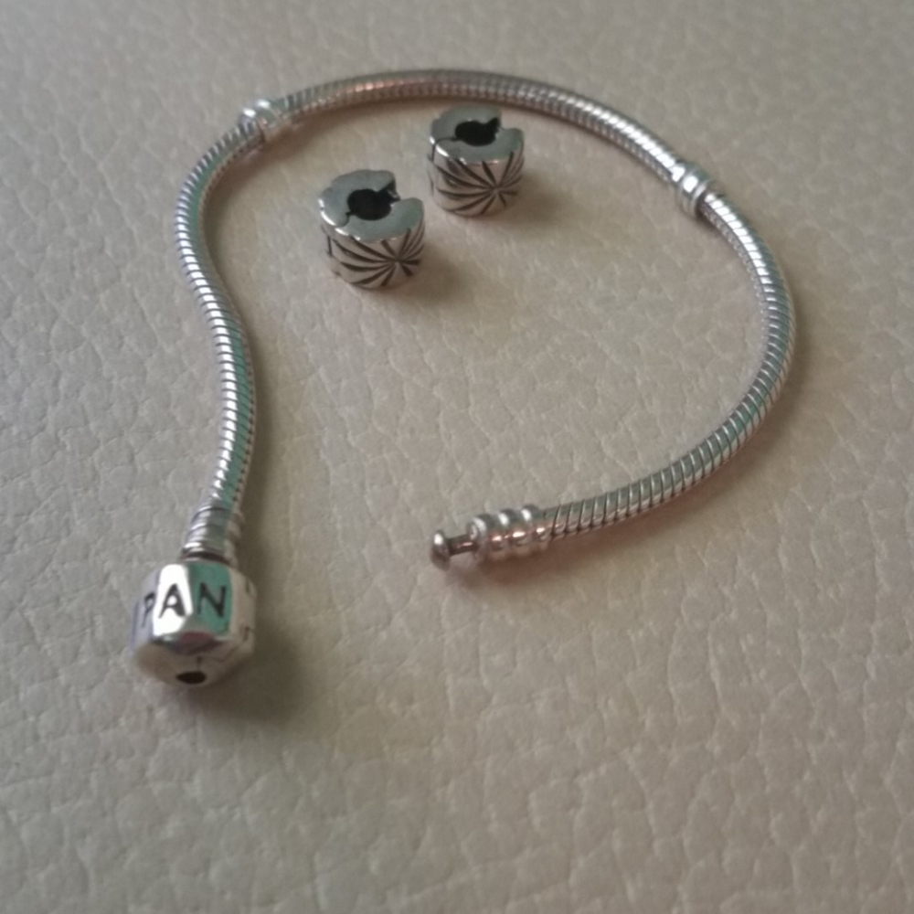 Pandora charm bracelet-silver